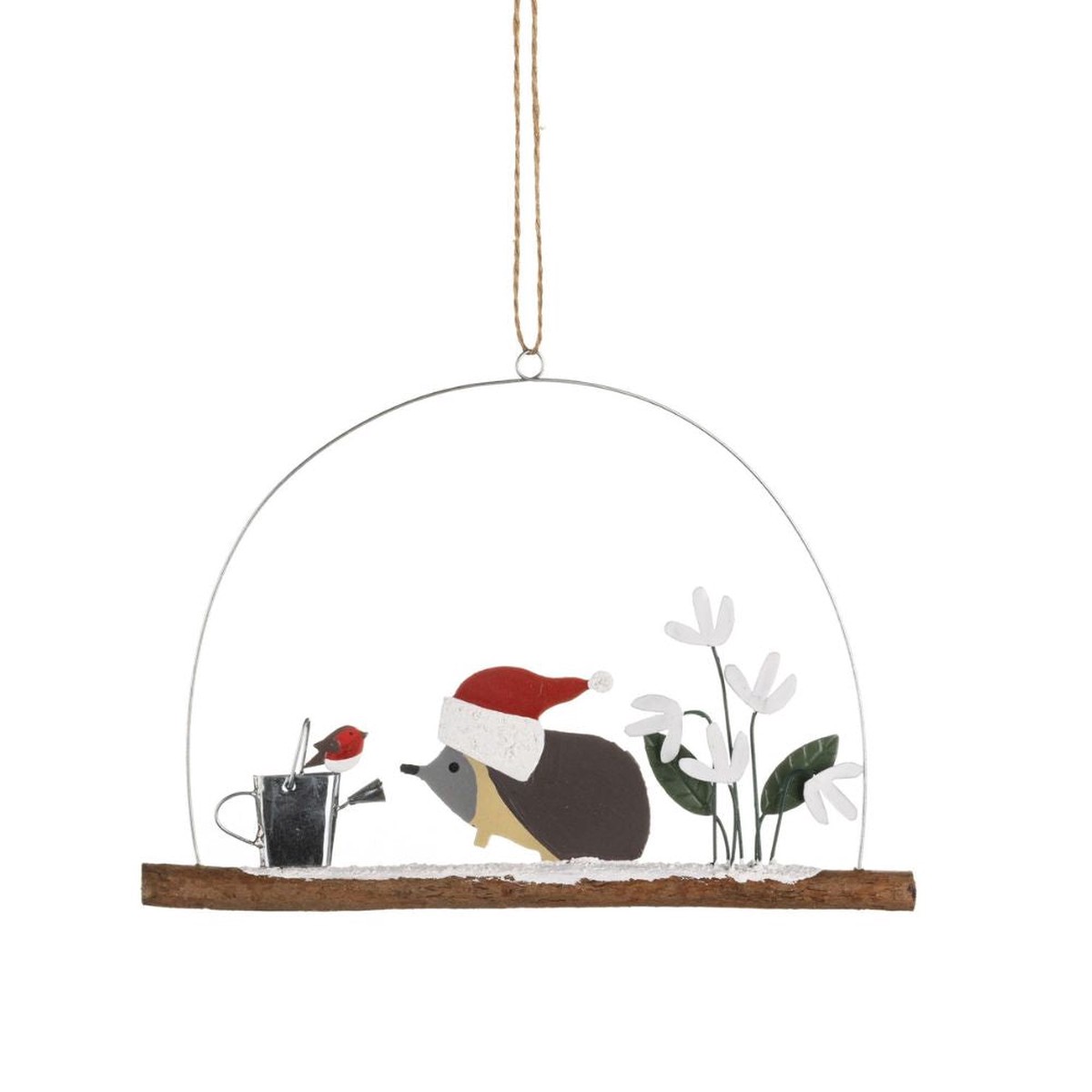 Shoeless Joe Gardening Hedgehog Hanging Decoration
