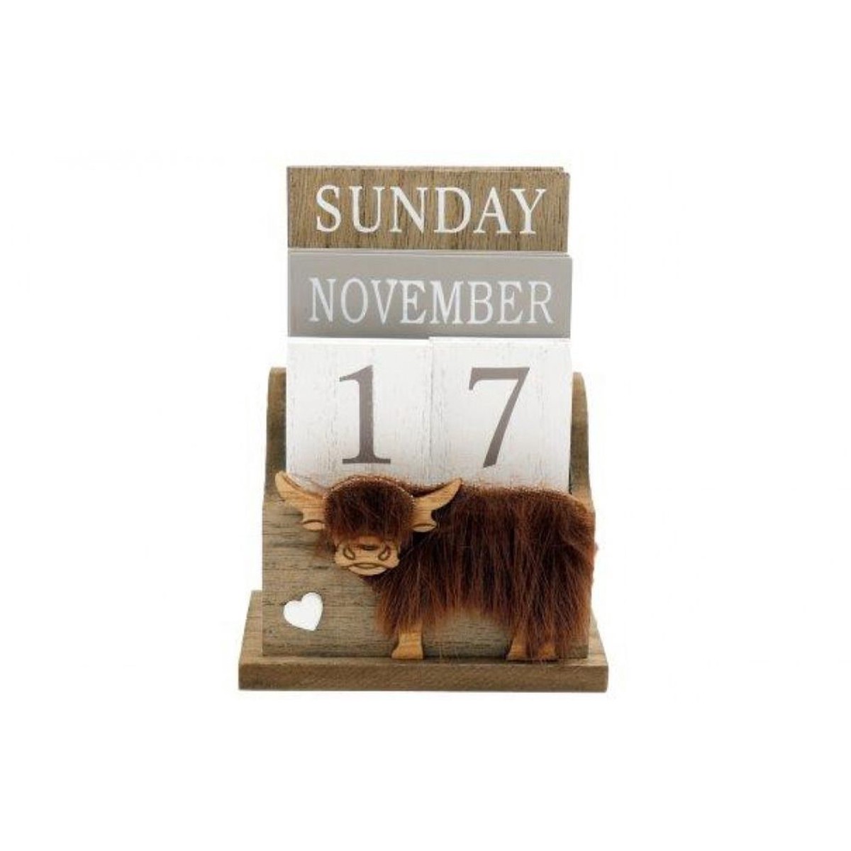 Sifcon 16cm Highland Cow Calendar