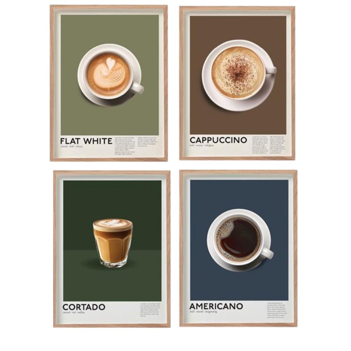 Sifcon 40cm Coffee Wall Art (Choice of 4)