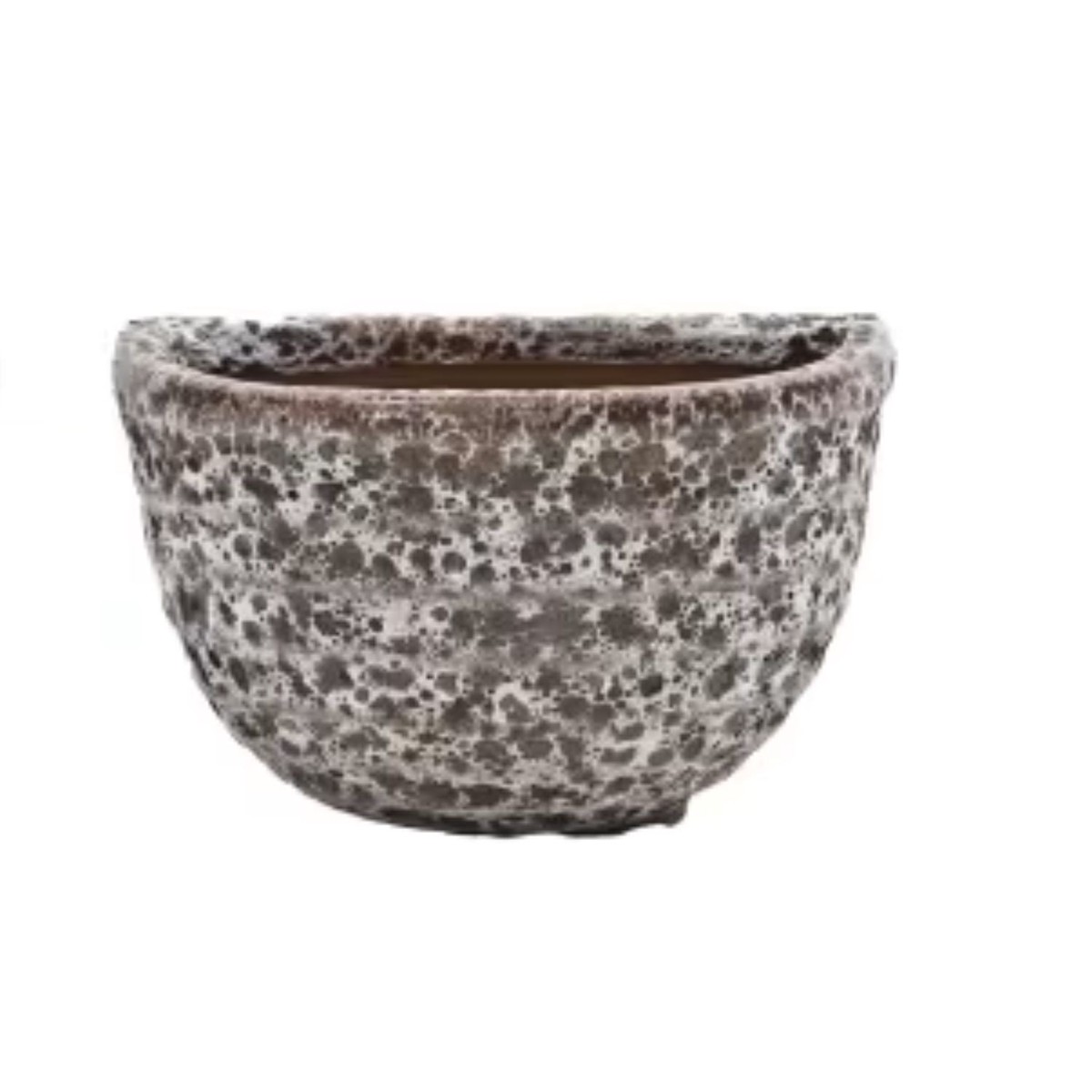 Woodlodge 36cm Brown Relic Ribbed Wall Pot - YWALRRBR36