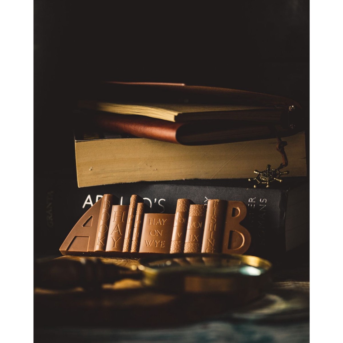 Brecon Chocolates Solid Milk Chocolate Book Ends