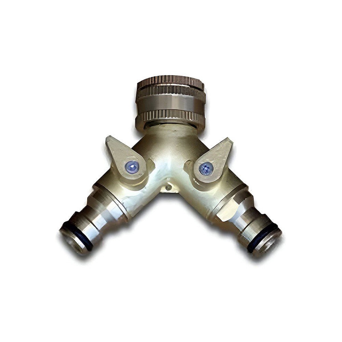 Greenkey Brass Hose Fittings (3/4″ Y Tap Connector with 1/2″ Adaptor)