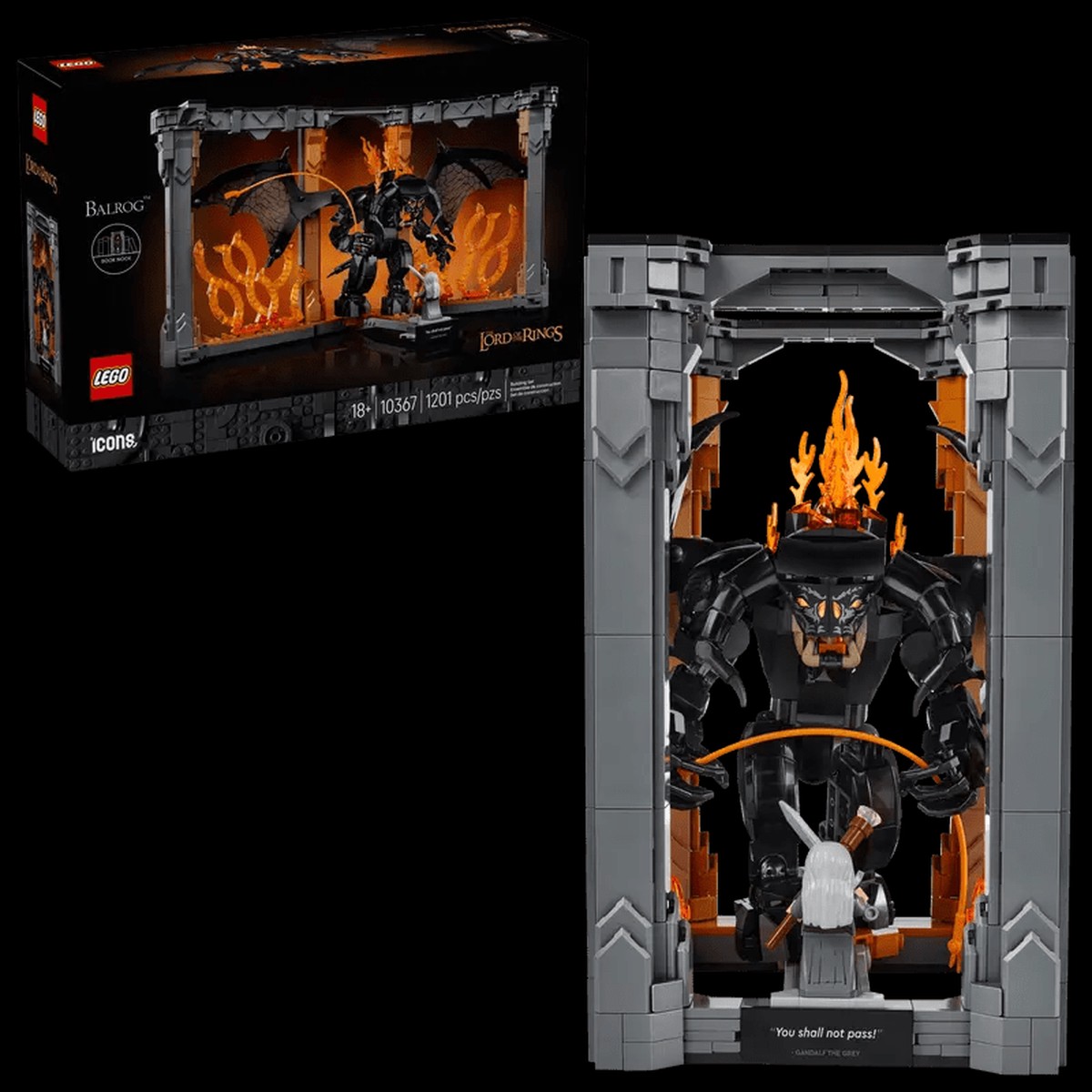 LEGO The Lord of the Rings: Balrog Book Nook