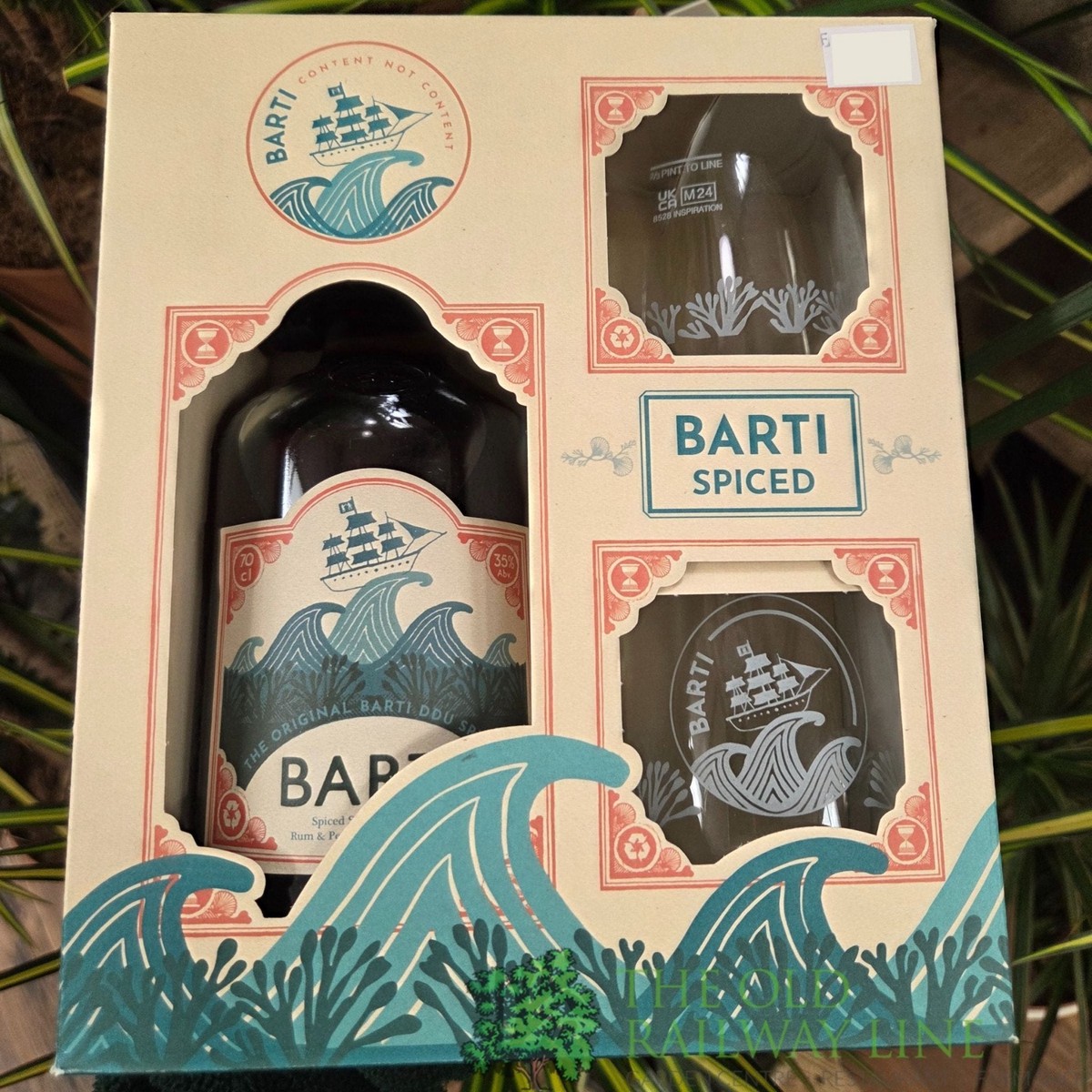 Barti Spiced Rum 70cl Gift Set With Two Glasses