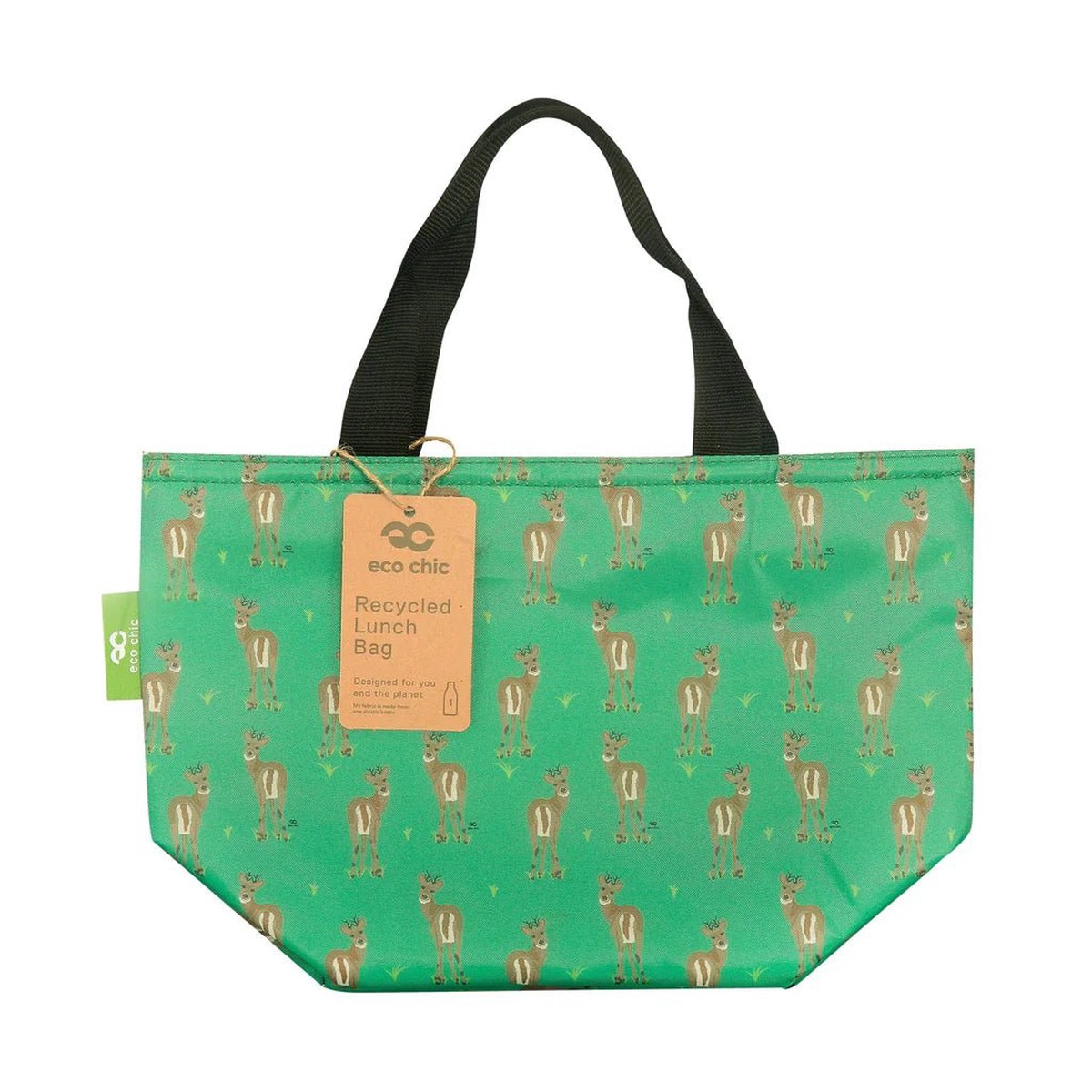 Eco Chic Lightweight Foldable Lunch Bag Deer
