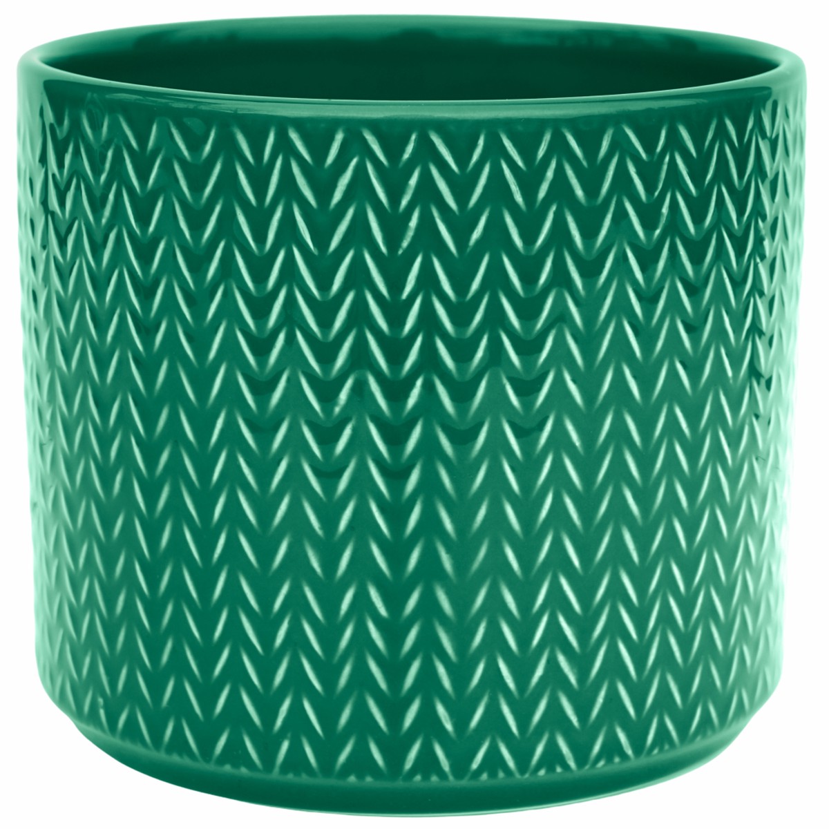 Ivyline 18cm Chevron Emerald Planter