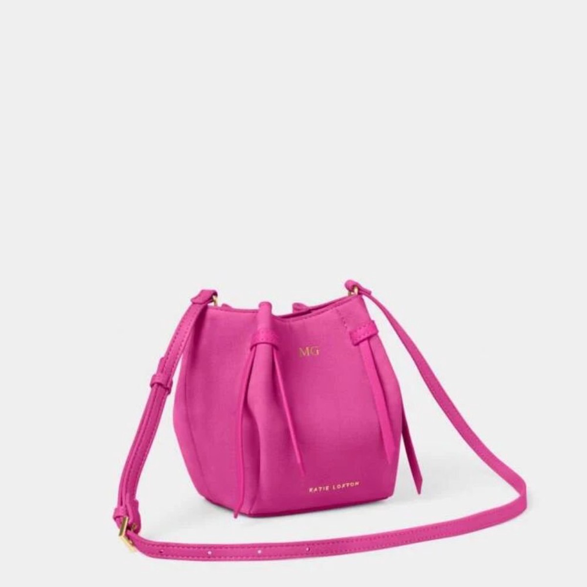 Katie Loxton Magenta Celina Mini Suedette Bucket Bag