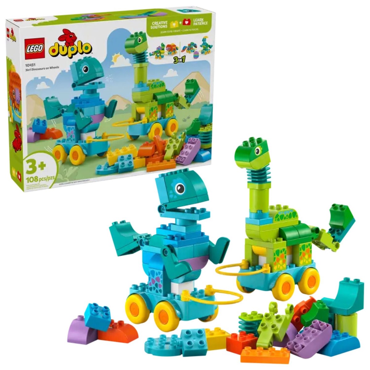 Lego Duplo 3in1 Dinosaurs on Wheels
