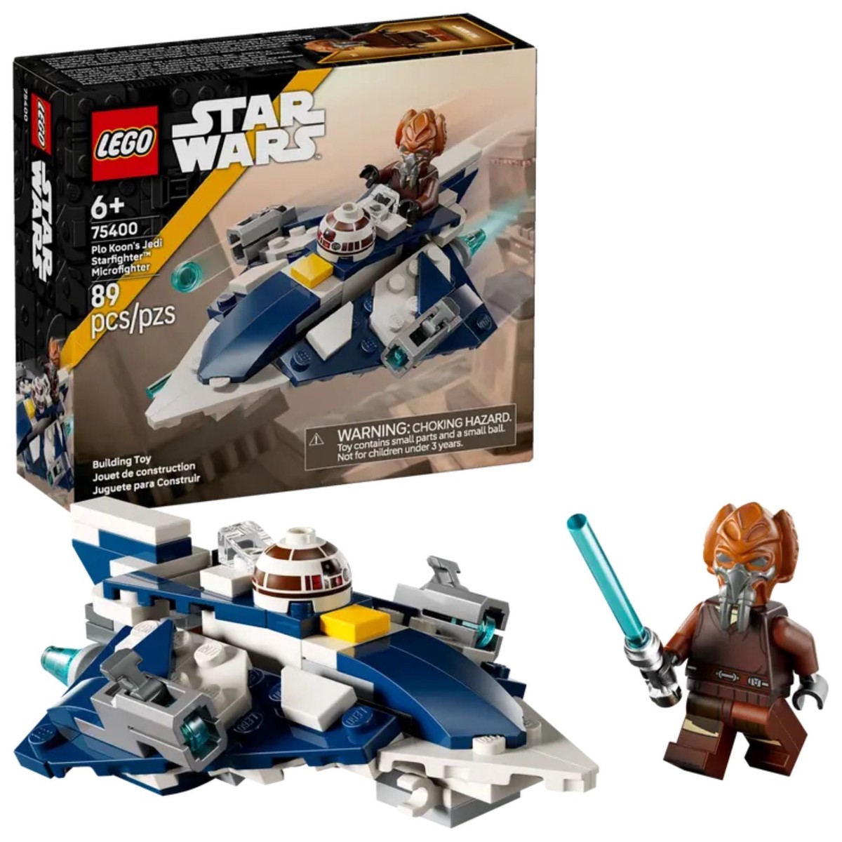 Lego Star Wars Plo Koon's Jedi Starfighter Microfighter