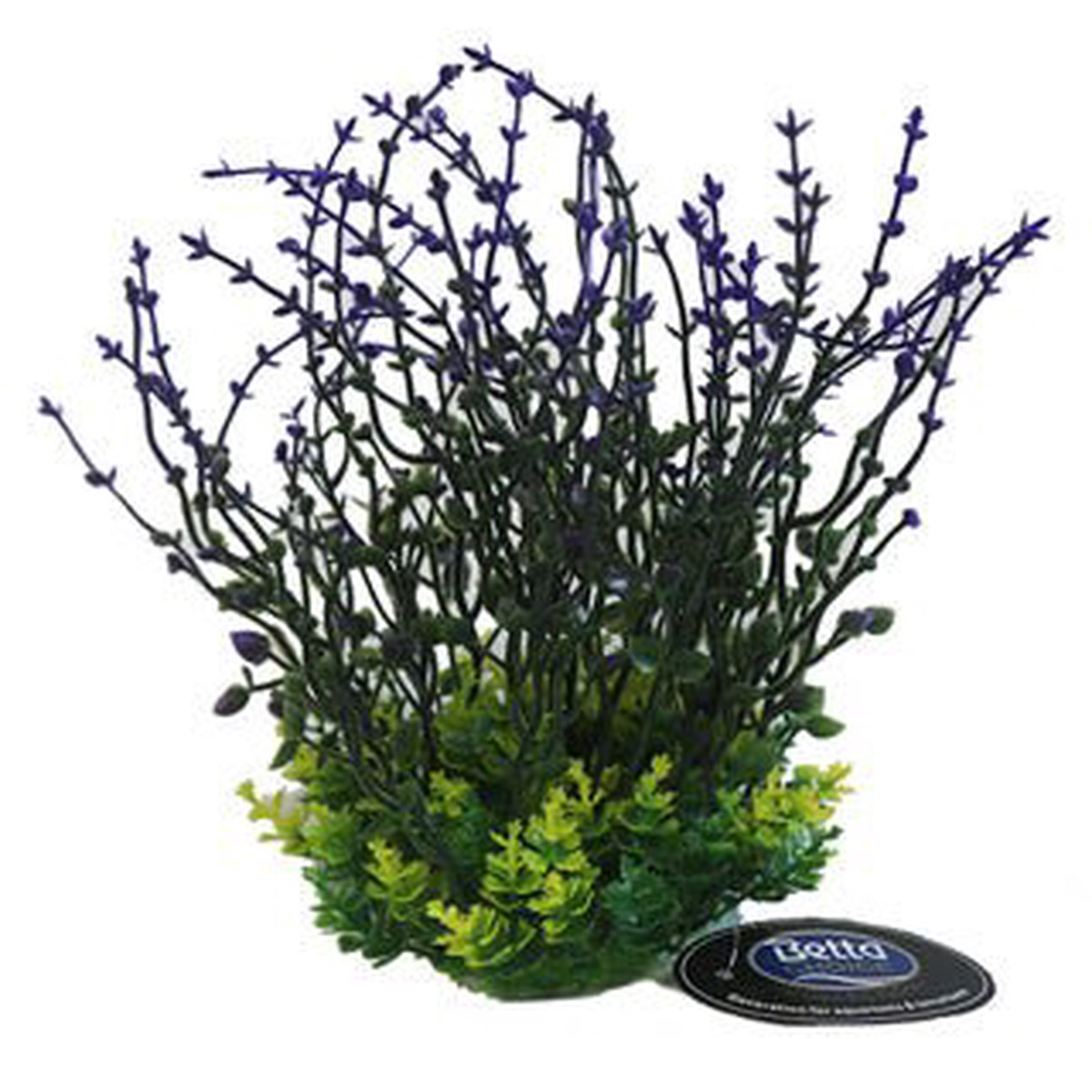 Betta 8" Purple Plastic Plant Aquarium Fish Tank Ornament Decor