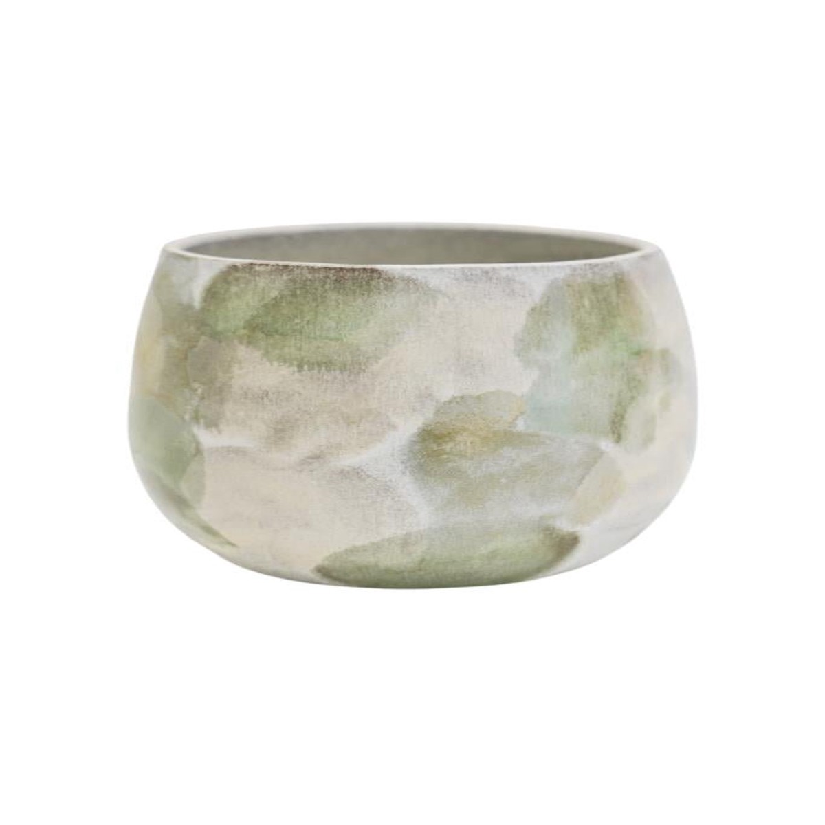 Ivyline 13cm Green Lola Abstract Watercolour Indoor Pot - LAWGP14