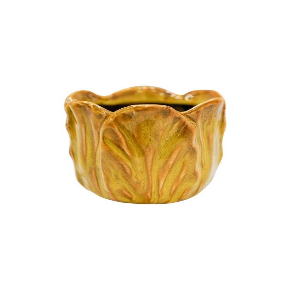 Ivyline 14cm Mustard Alyssa Tulip Indoor Pot - ATMP15