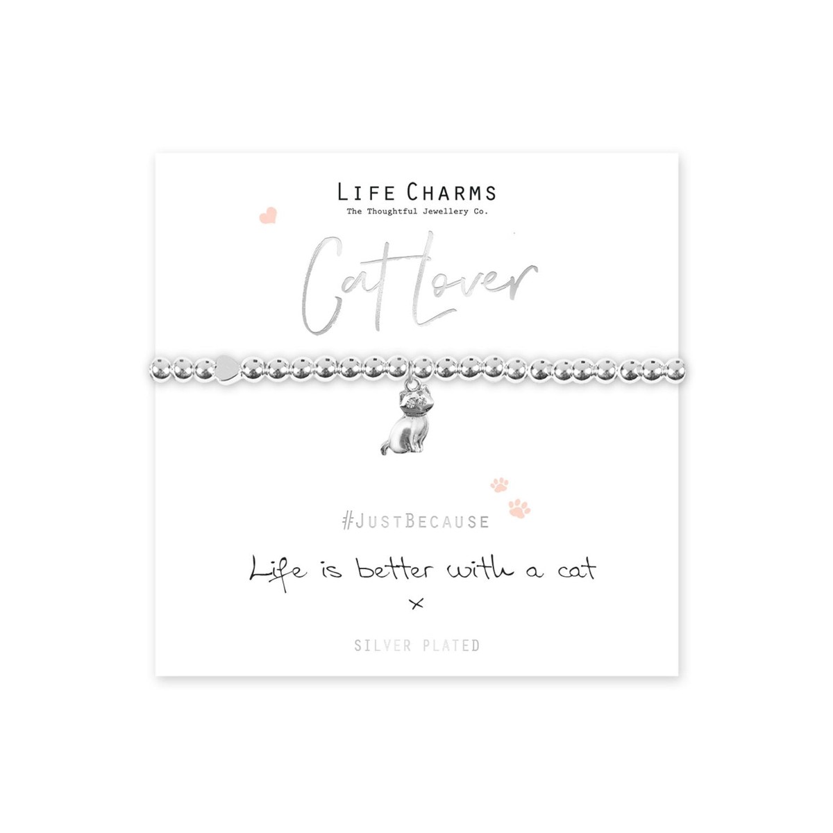Life Charms "Life Is Better With a Cat" Bracelet