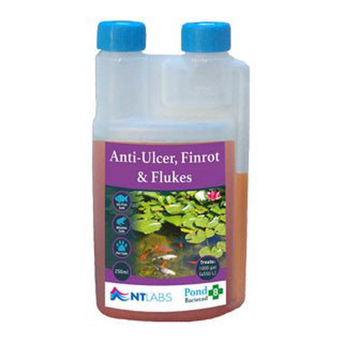 NT Labs 250ml Bacterad - Anti-ulcer, Finrot & Flukes