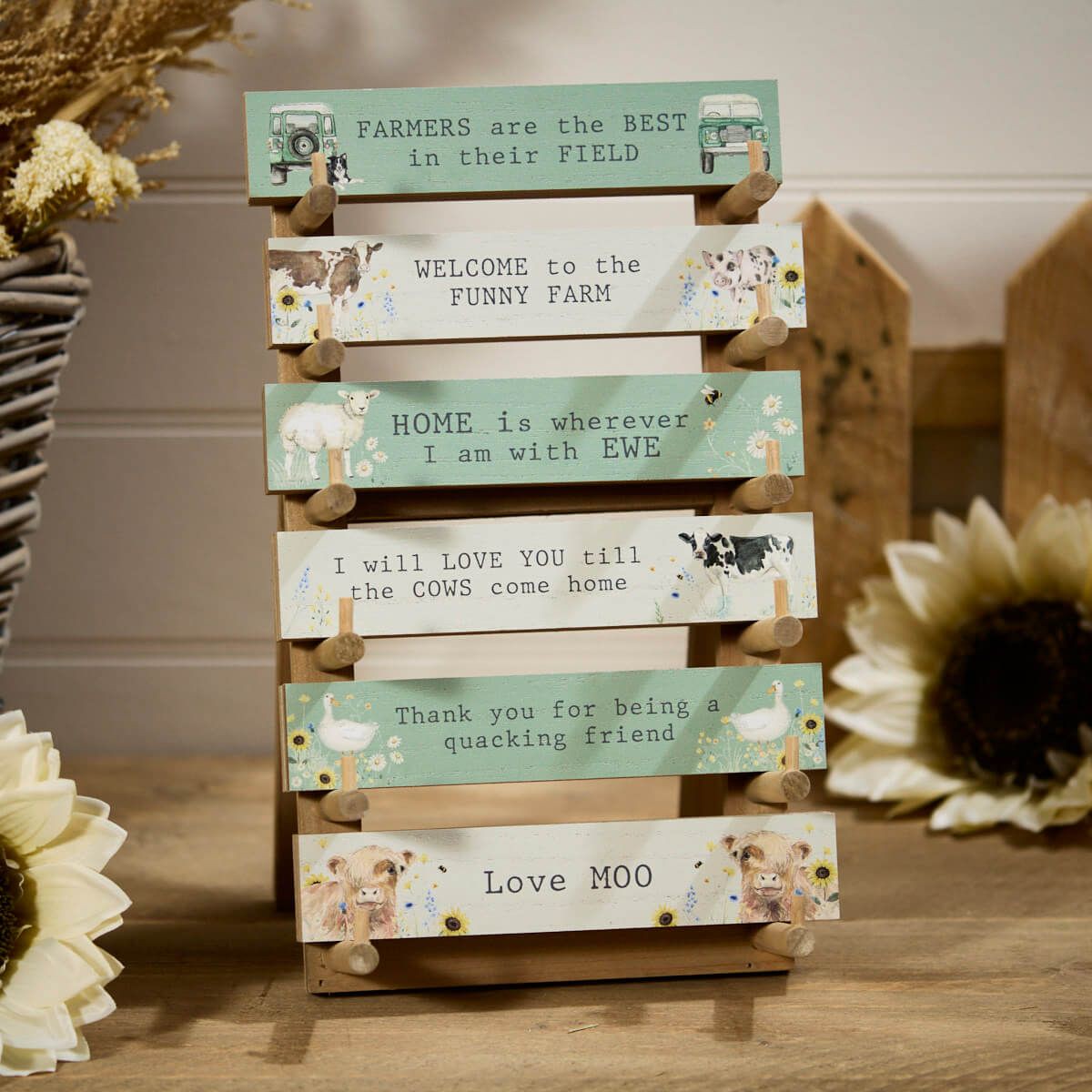 Richard Langs Farm Animal Wooden Table Blocks (Choice of 6) - 8FL700