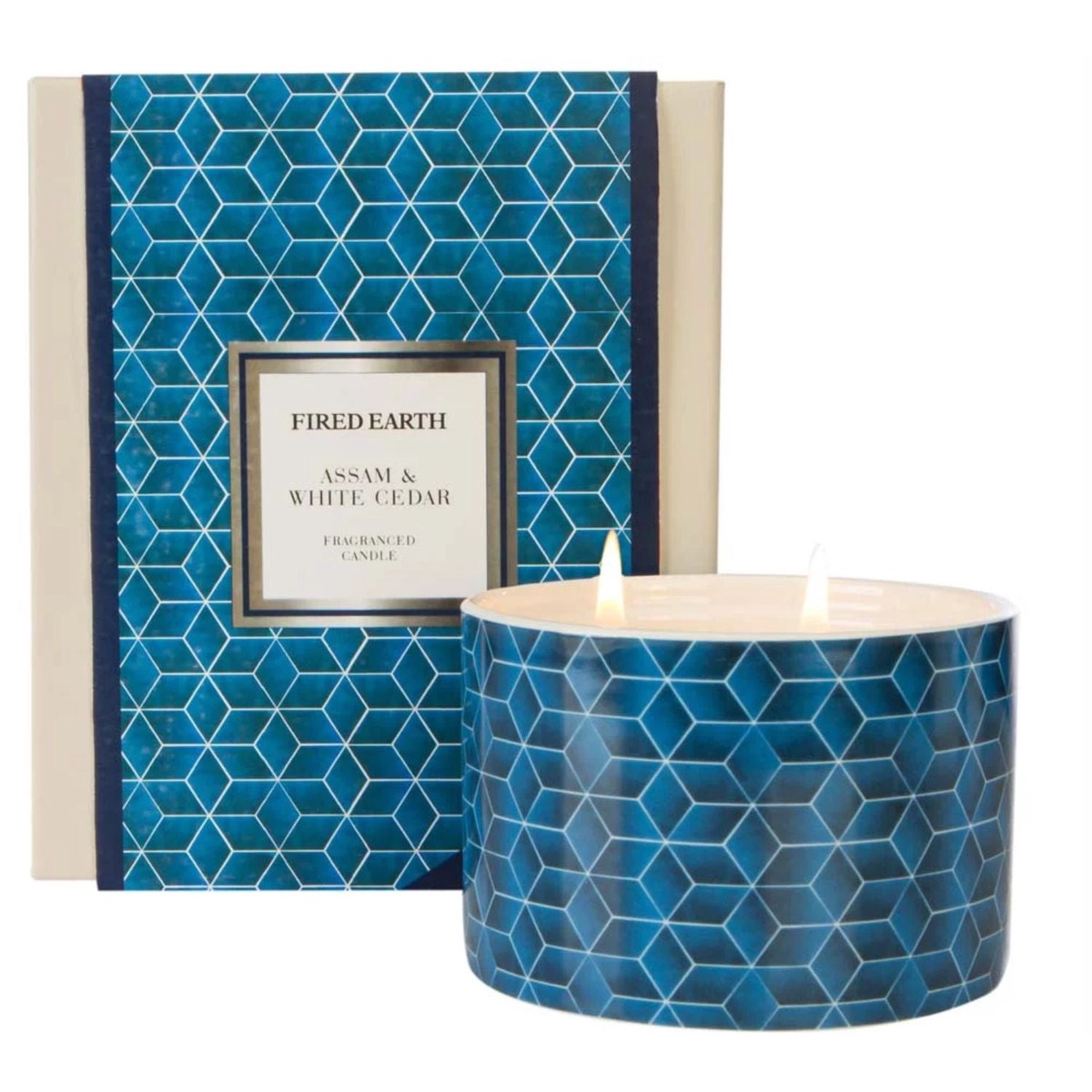 Wax Lyrical Fired Earth Assam & White Cedar Large Candle