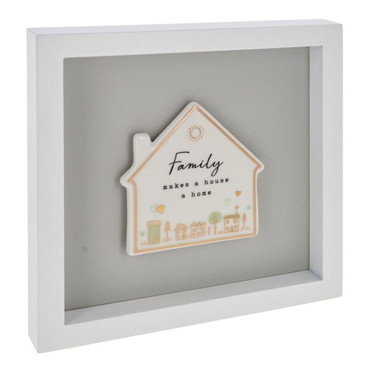 Joe Davies Large Heartfelt Art 'Family' House