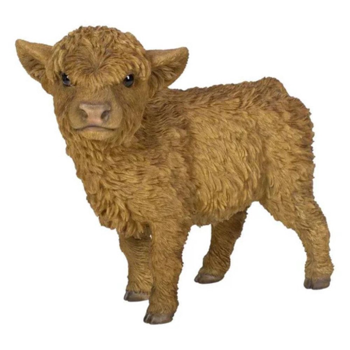 Vivid Arts 23cm Real Life Highland Calf Garden Ornament