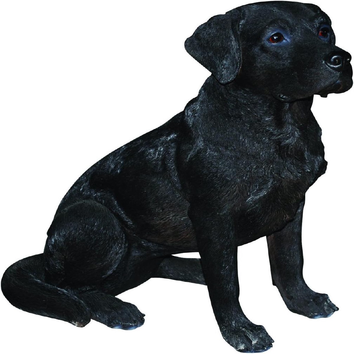 Vivid Arts 20cm Real Life Black Labrador Garden Ornament