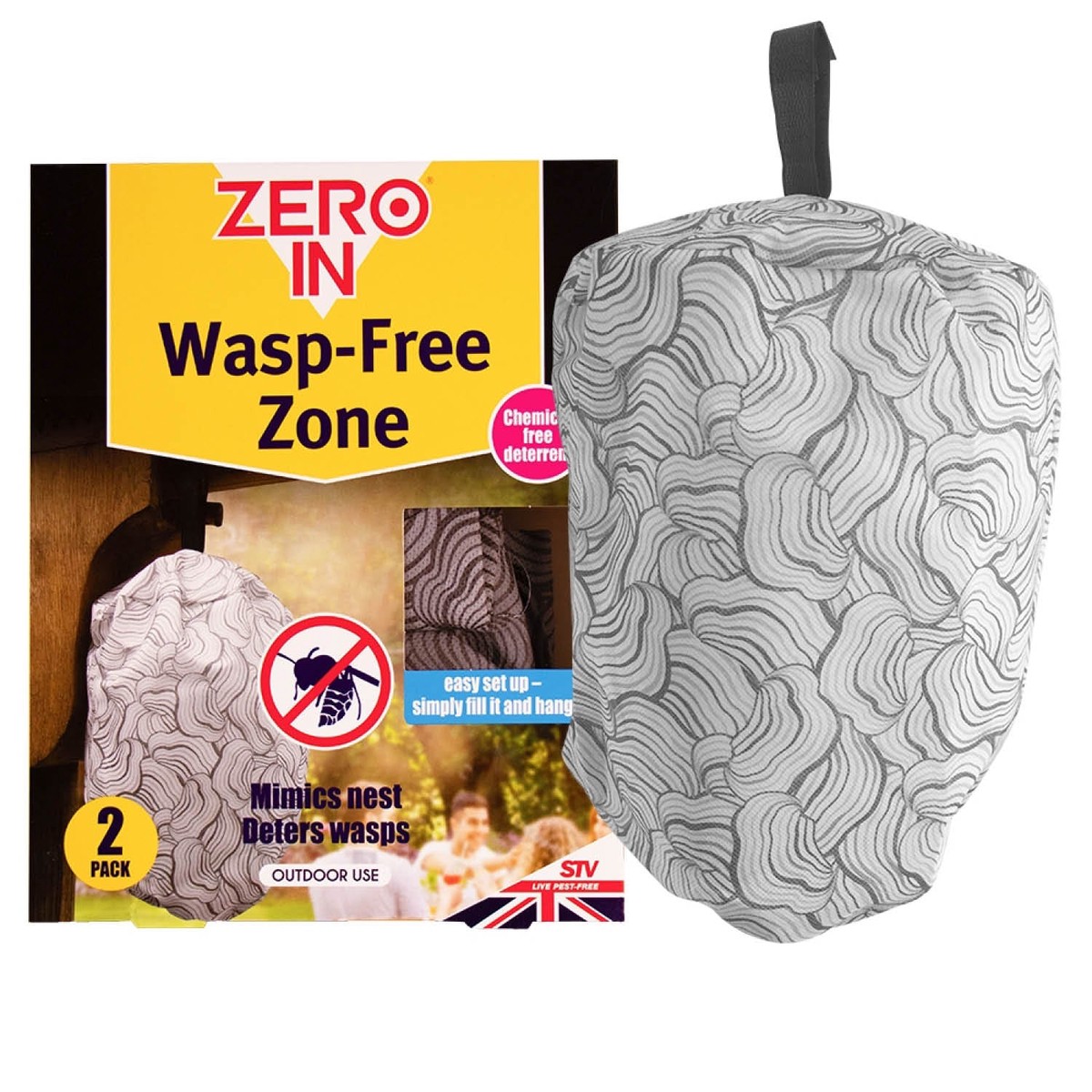 Zero In Wasp-Free Zone Wasp Deterrent (2 Pack)