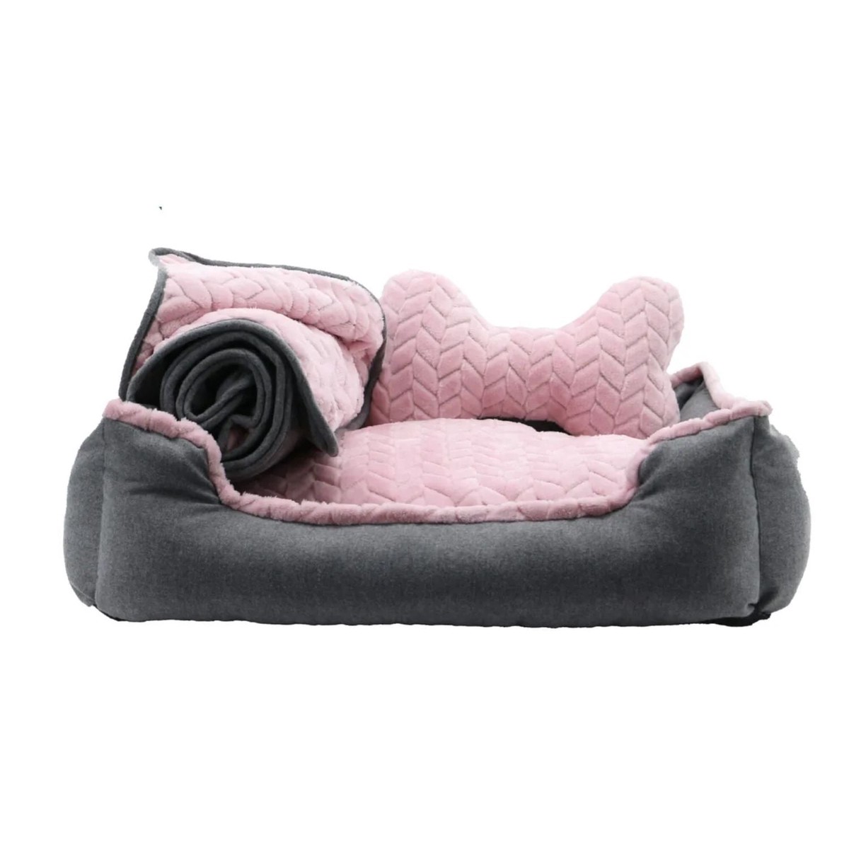 Ancol 60cm Pink Dog Bed Set