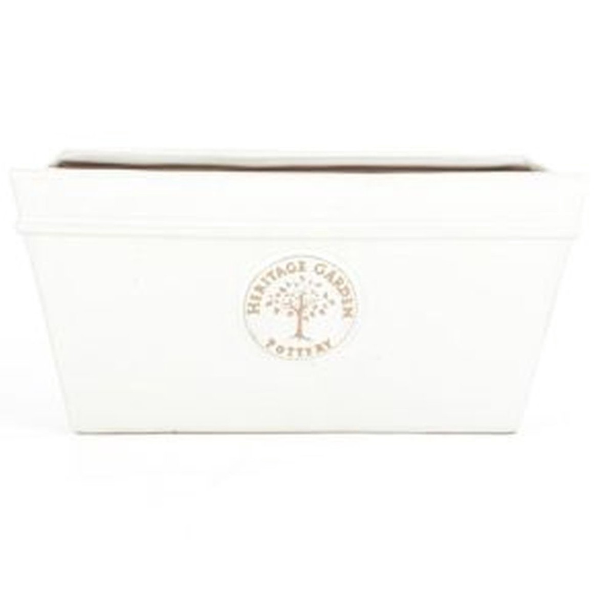 Woodlodge 33cm White / Cream Glazed Heritage Edwardian Trough