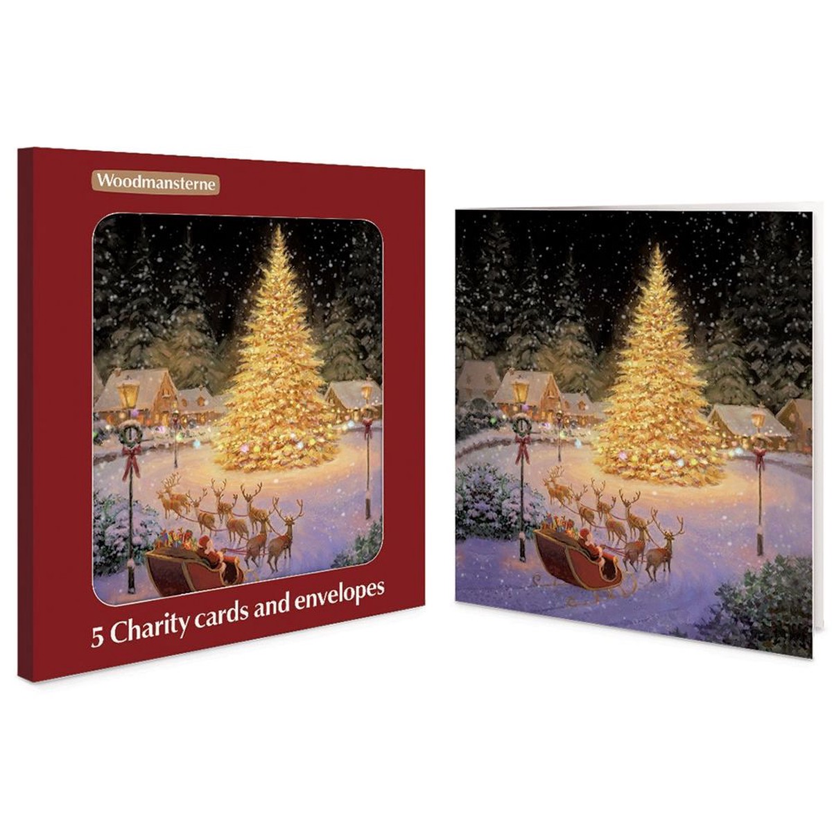 Woodmansterne Still the Night Boxed Christmas Cards – Pack of 5