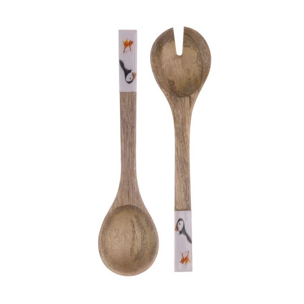 Shoeless Joe 30cm Puffin Wooden Salad Serveware