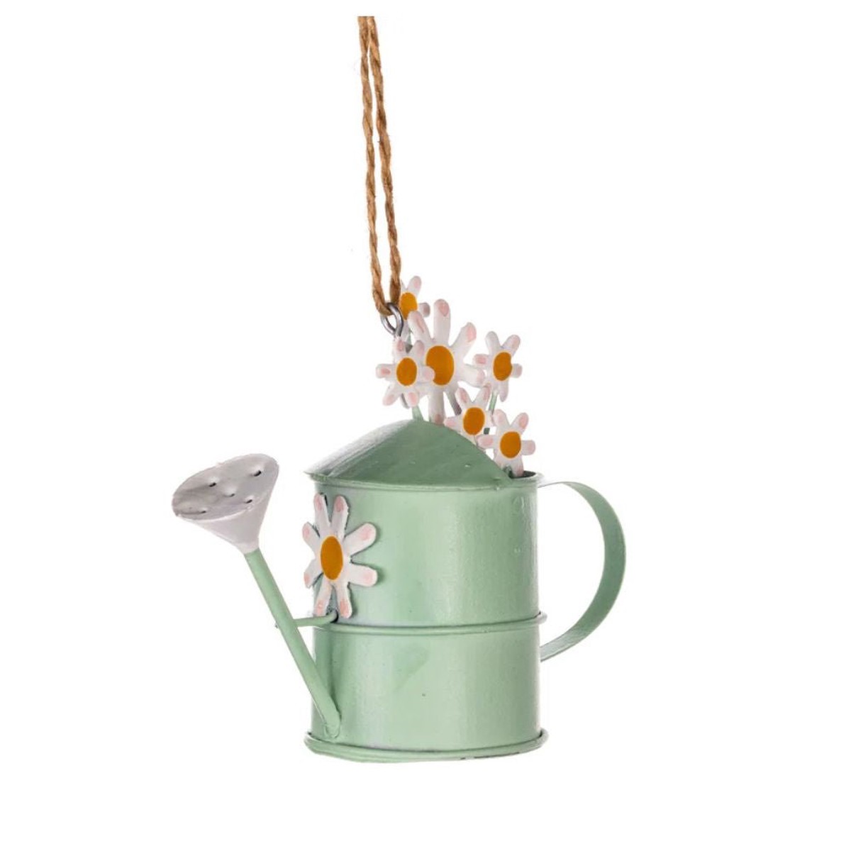Shoeless Joe 7cm Flowery Watering Can Hanging Ornament