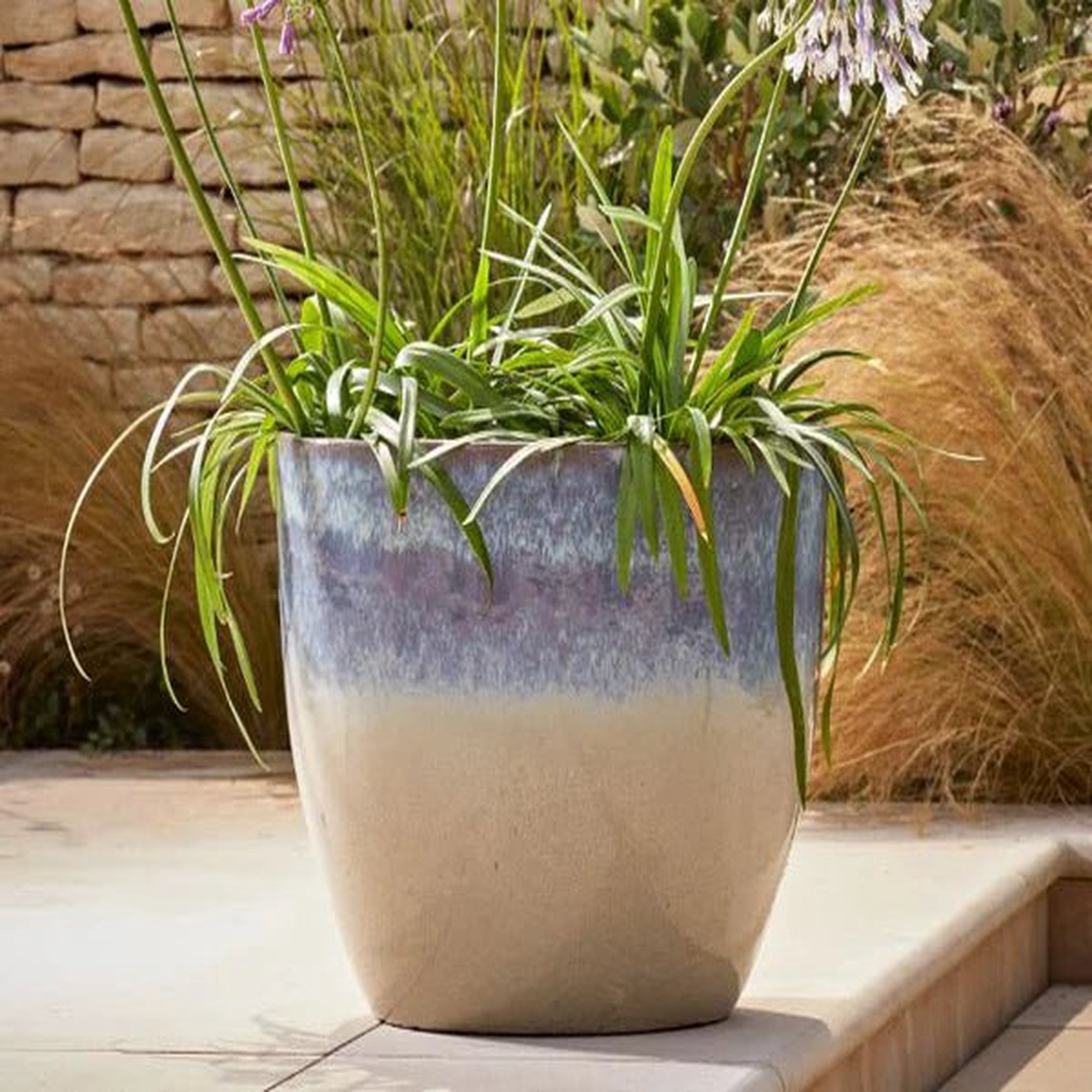 Woodlodge 59cm Blue Marble Djon Pot – YDIJNBLM59