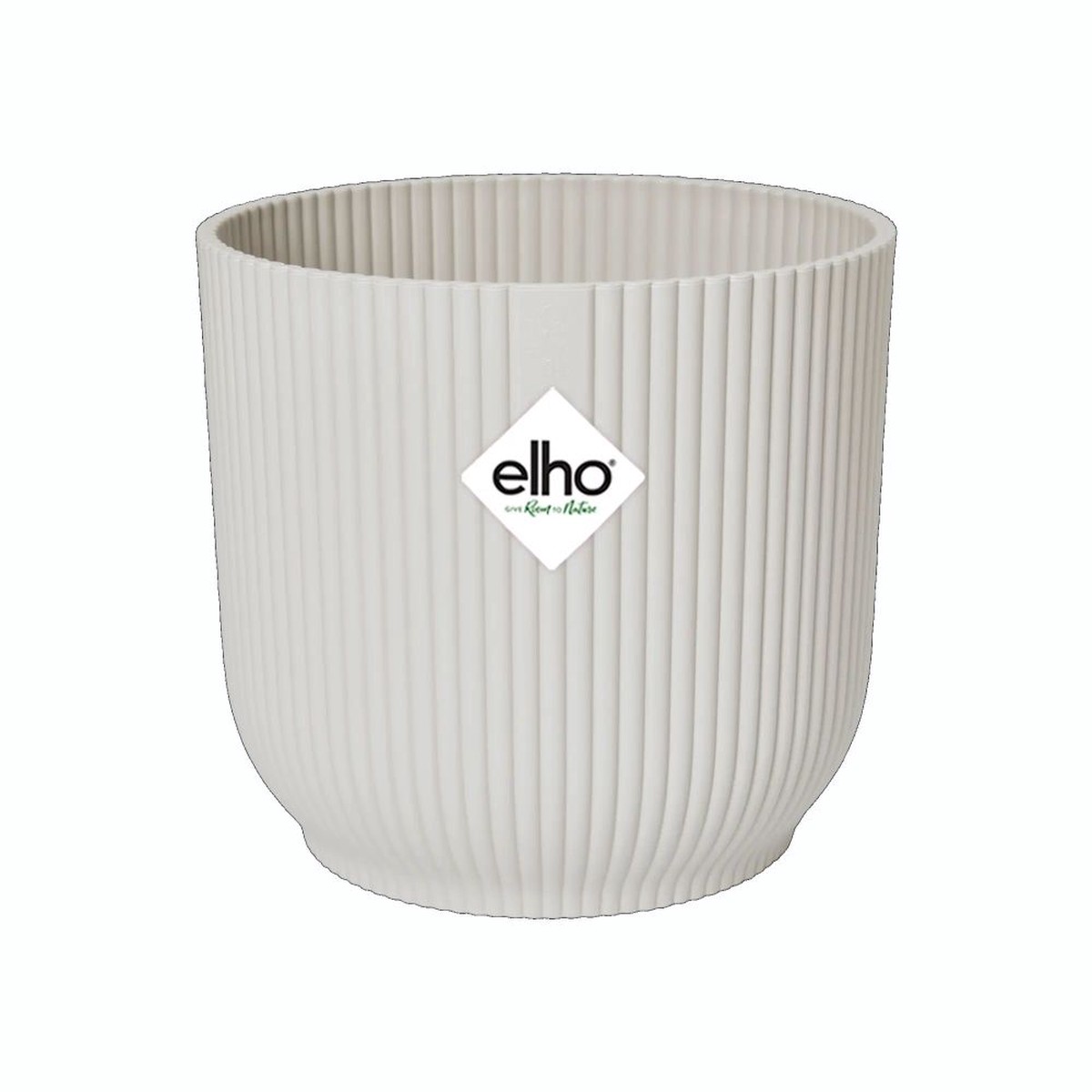 Elho 25cm Silky White Vibes Fold Round Pot