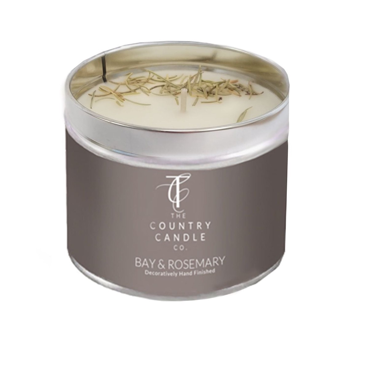 The Country Candle Co Pastels Bay & Rosemary Tin Candle