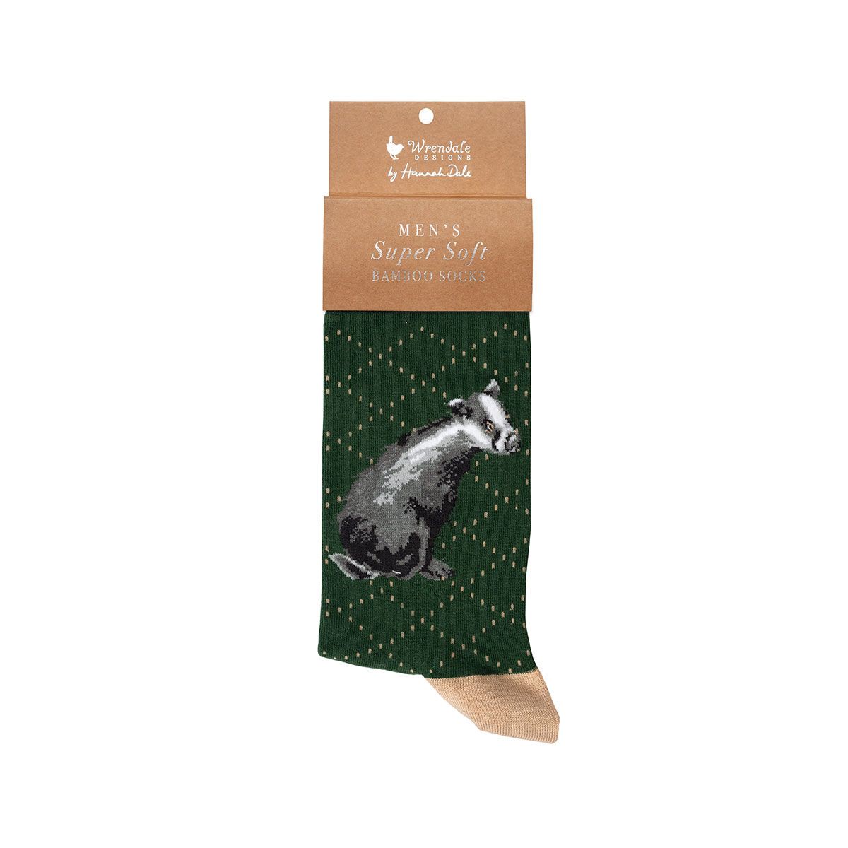 Wrendale 7-11 'The Country Gent' Badger Men's Socks