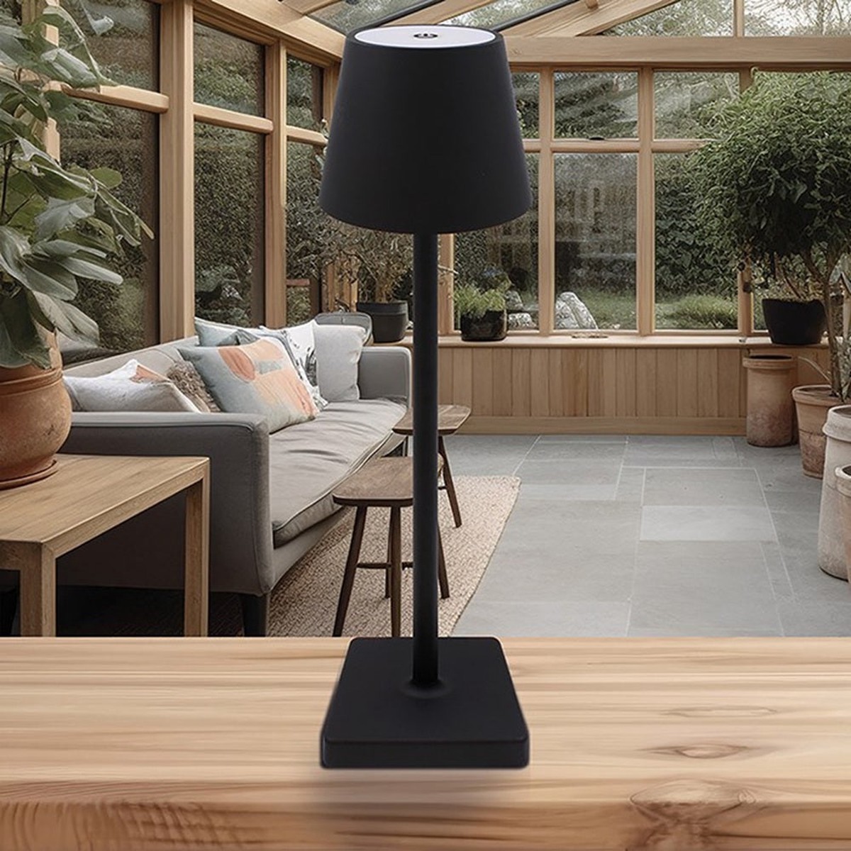 Joe Davies Touch Lamp Tall LED Black