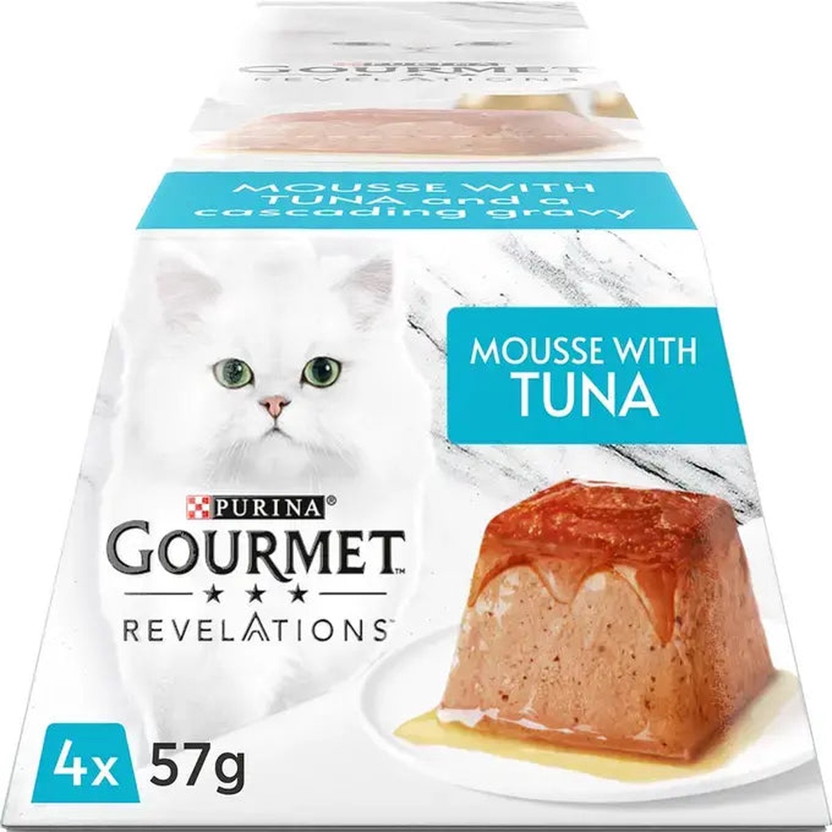 Gourmet Revelations 57g Mousse Cat Food Tuna 4pk