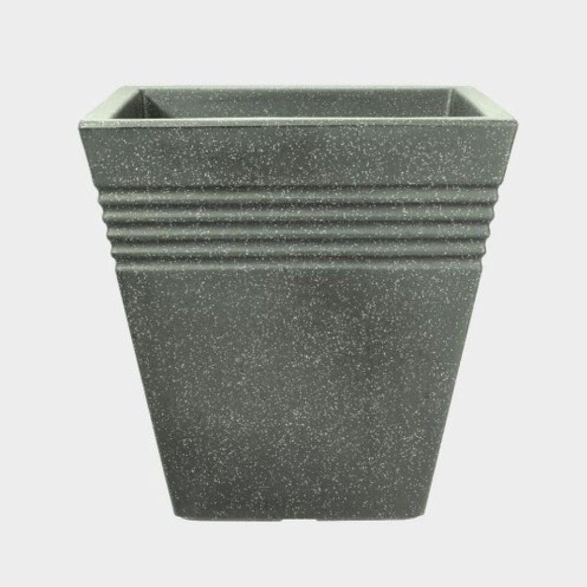 Stewarts 34cm Marble Grey Piazza Square Planter