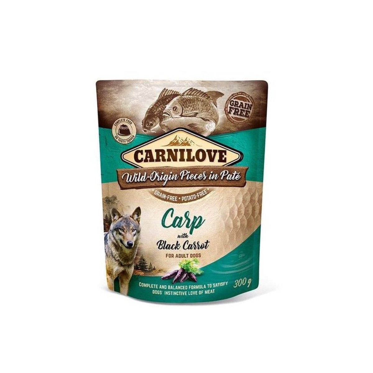Carnilove 300g Carp with Black Carrot Dog Food Pouch