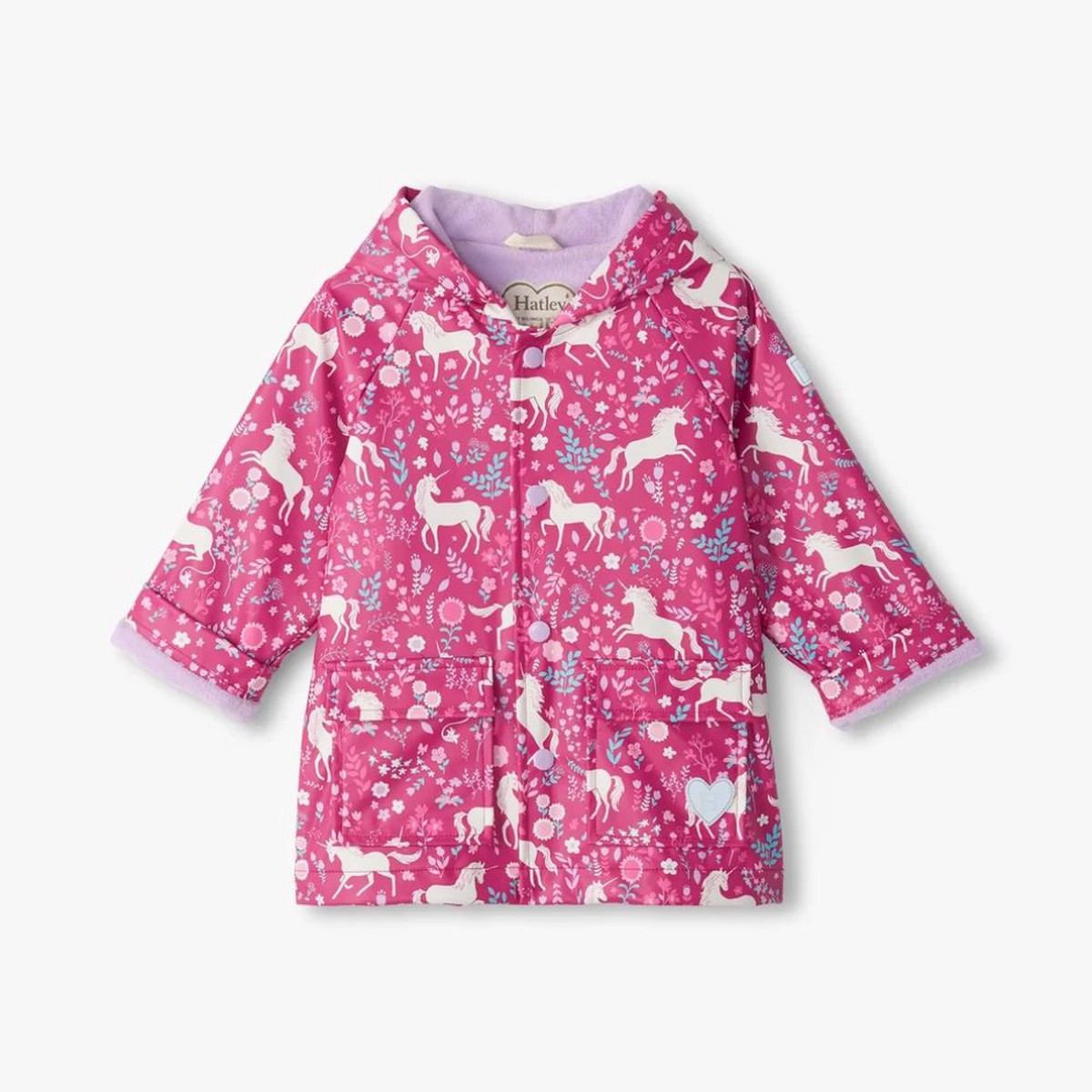 Hatley Baby & Toddler Girls Unicorn Forest Raincoat 5T