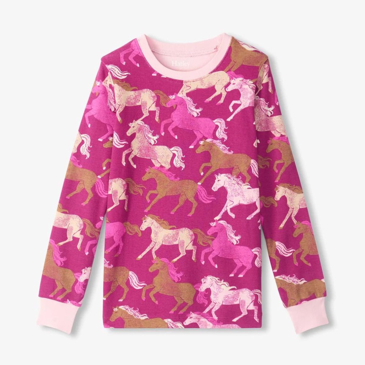 Hatley Girls Galloping Horses Cotton Pyjama Set 6T
