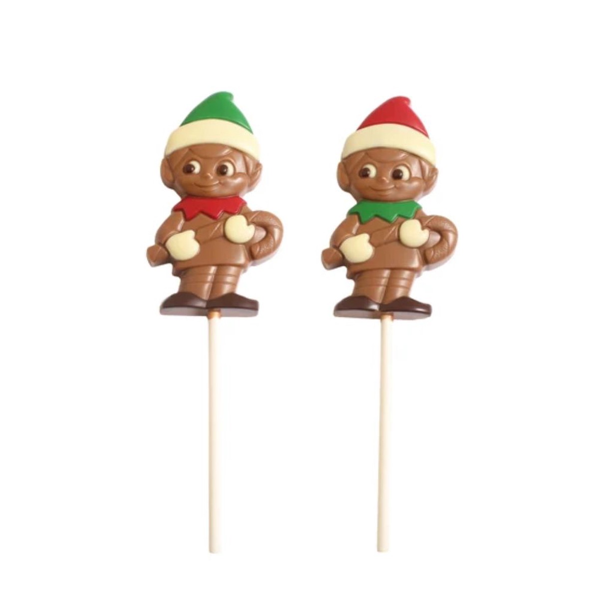 Bon Bon's 50g Belgian Chocolate Elf On A Shelf Lolly (Choice of 2)