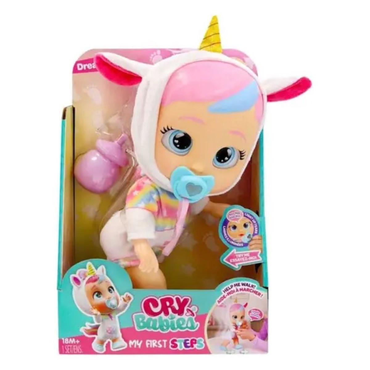 Cry Babies 30cm My First Steps Dreamy Interactive Baby Doll
