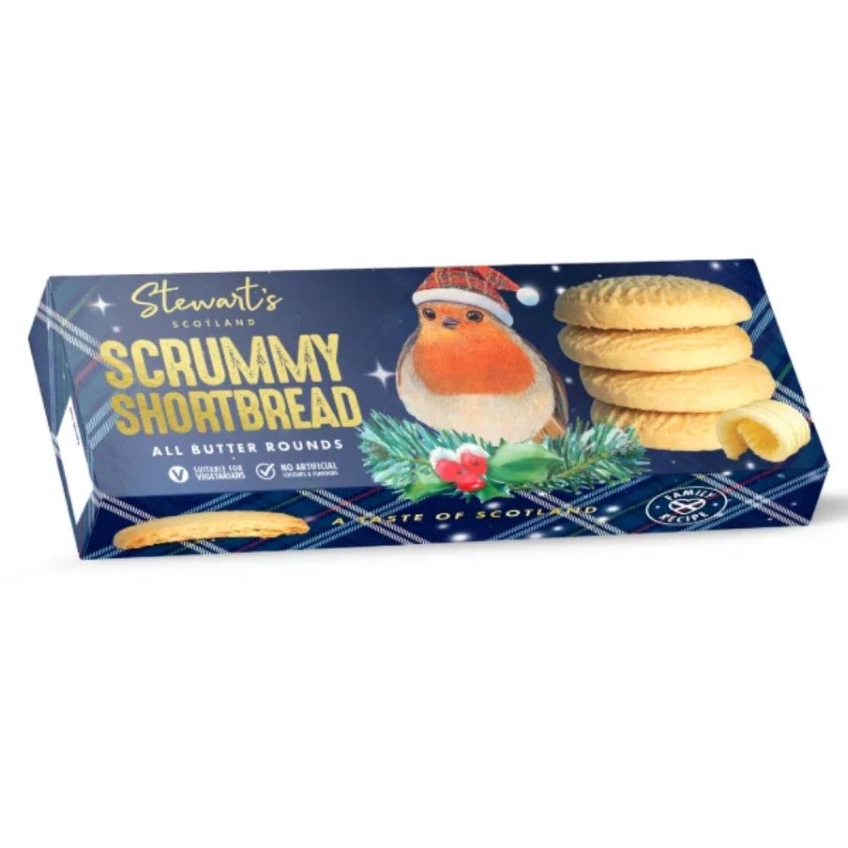 Stewart’s 125g Red Robin All Butter Scrummy Shortbread Rounds