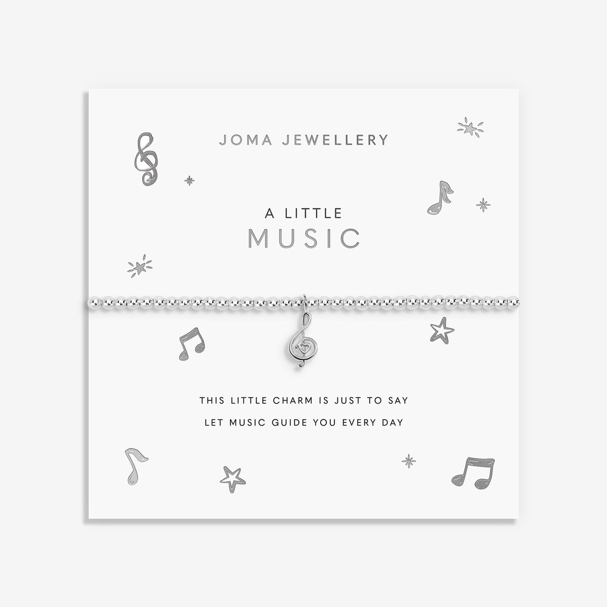 Joma Jewellery A Little ‘Music’ Bracelet – Silver