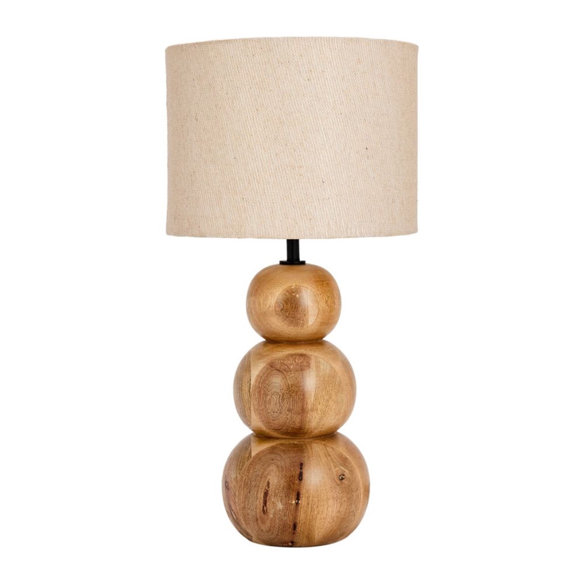Hogewoning 48cm Pollau Wooden Table Lamp – Beige