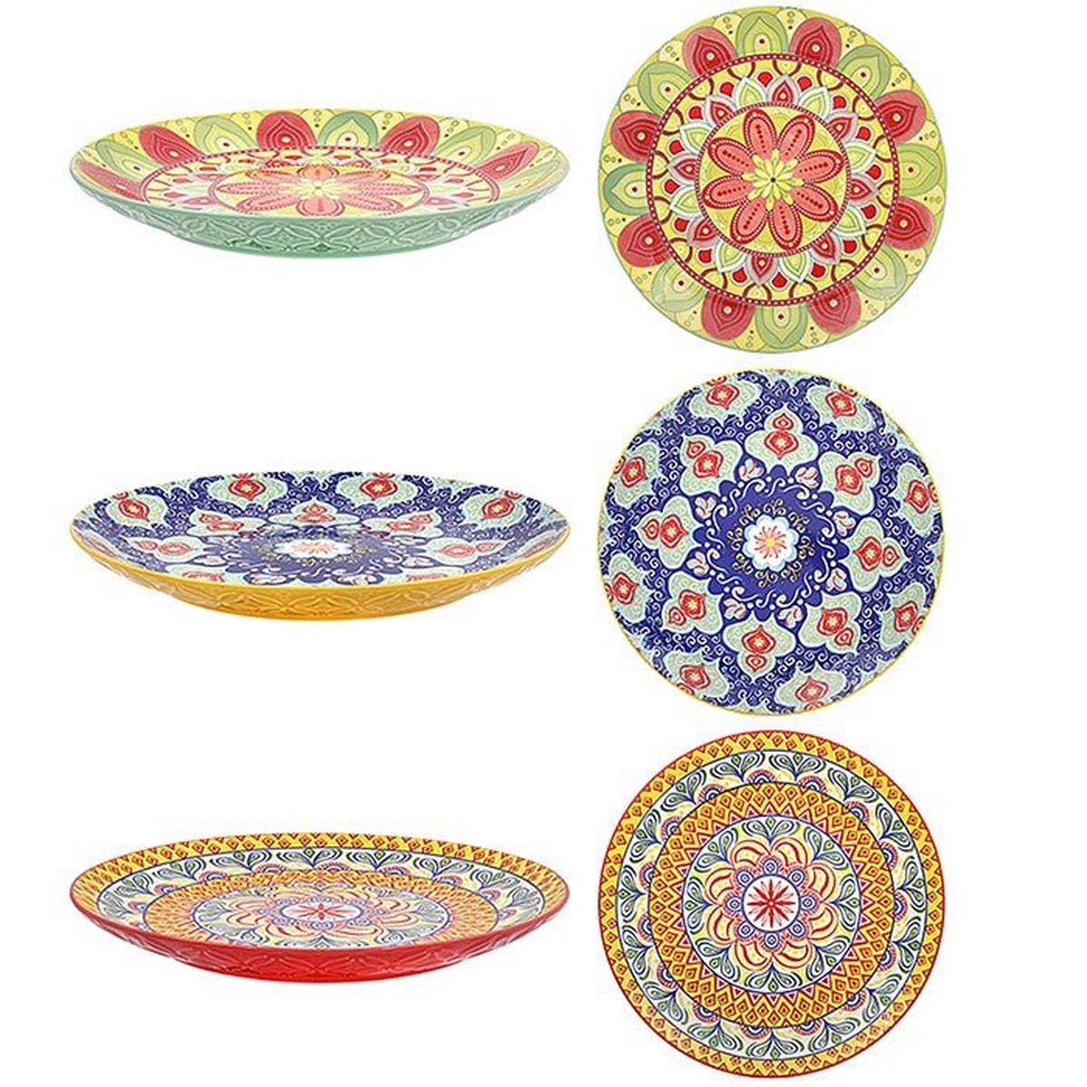 Leser & Pavey Tuscany Mandala Large Plate - Pastel - (Choice of 3)
