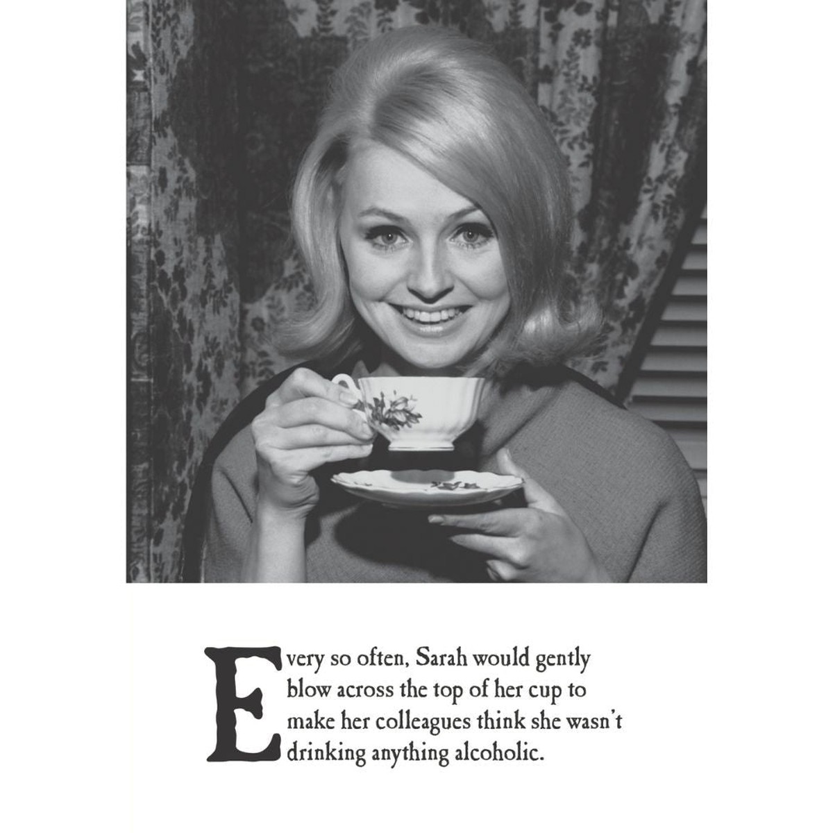 Woodmansterne Woman Cup of Tea Blank Card