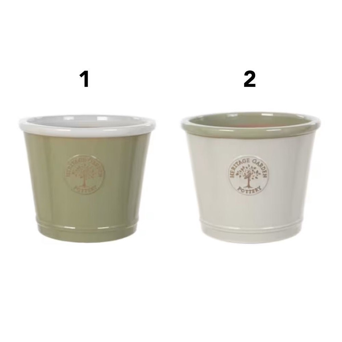 Woodlodge 20cm Heritage Edwttwg Glazed Pot – Choice of 2