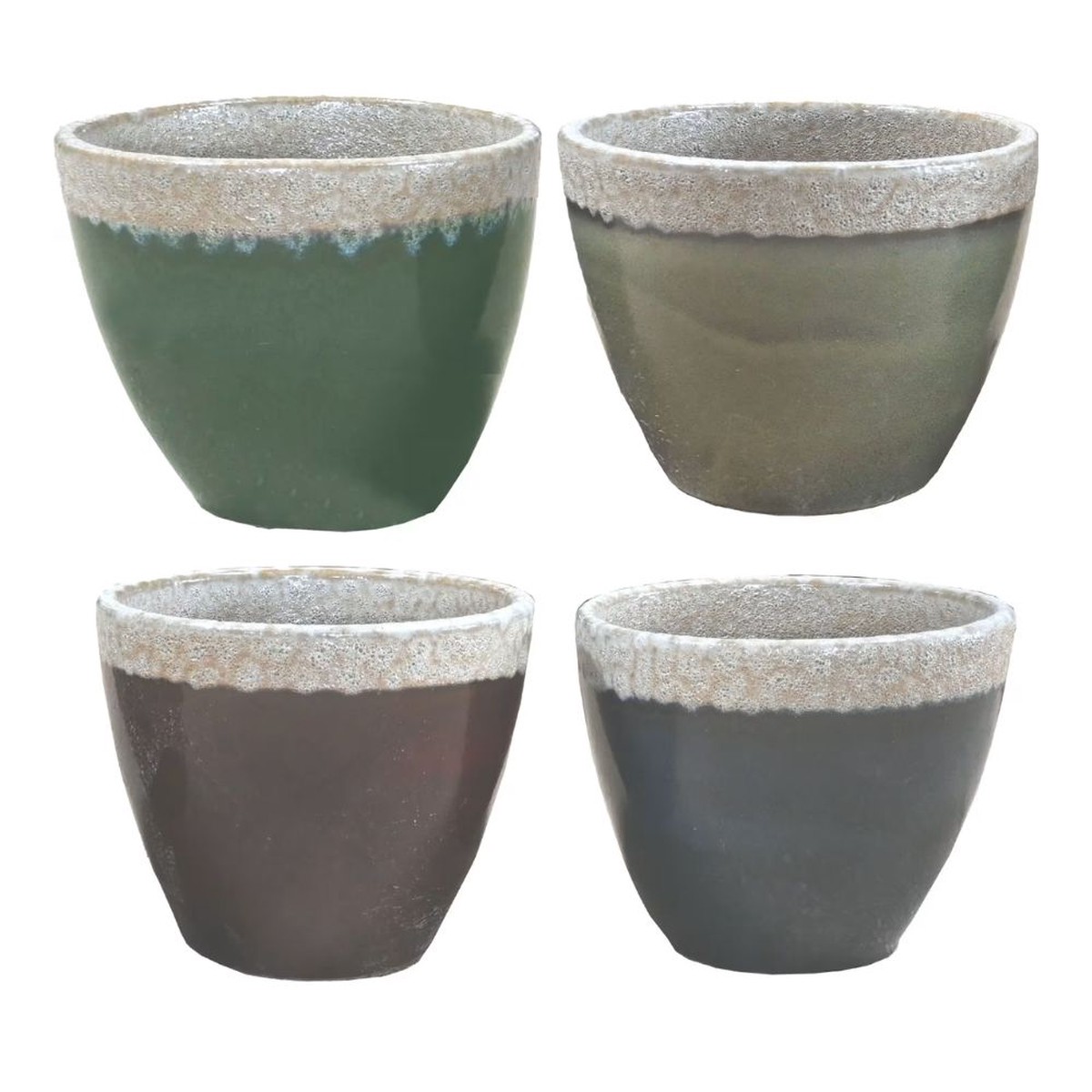 Woodlodge 38cm Deisgn 5 Island Glazed Pot – (Choice of 4)