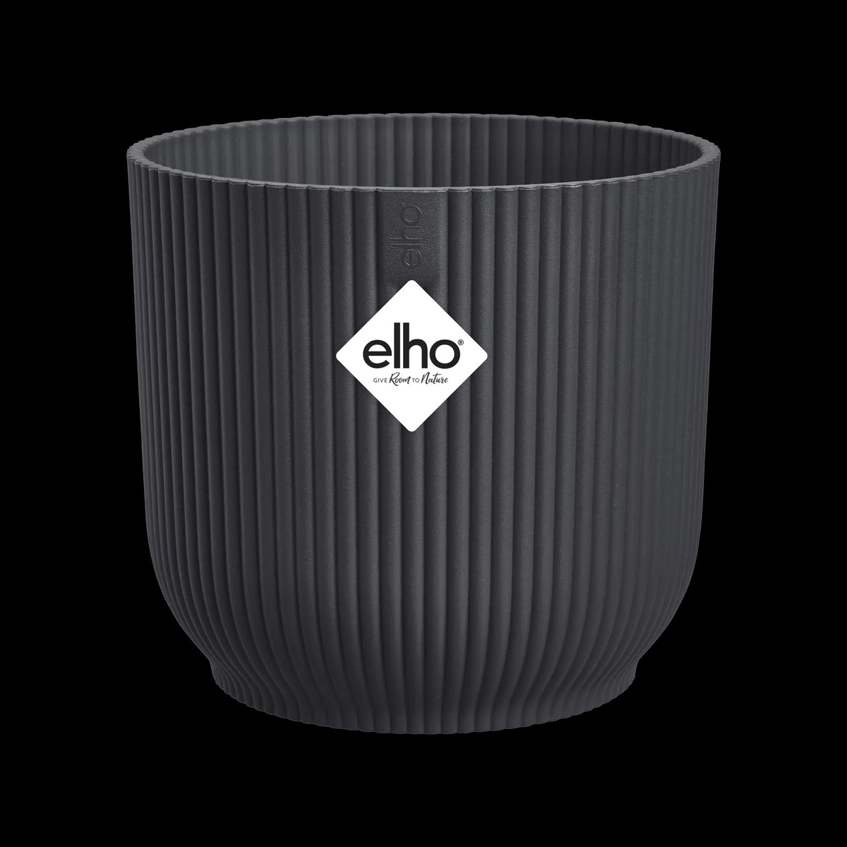 Elho 14cm Vibes Fold Coupe Plant Pot – Anthracite