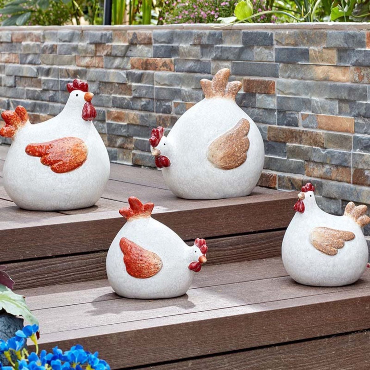 Smart Garden 22cm Lady Cluck Garden Ornament (Choice of 2)